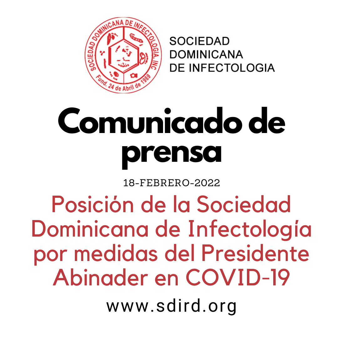 Posición de la Sociedad Dominicana de Infectología por medidas del Presidente Abinader en COVID-19